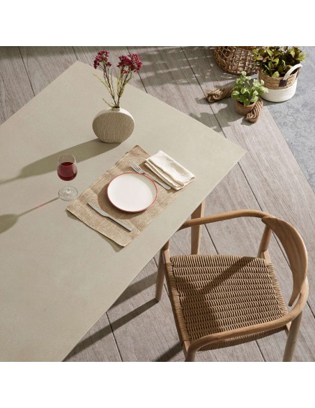 Silla NINA, Acacia Natural / Cuerda Natural - Kave Home. Vackart