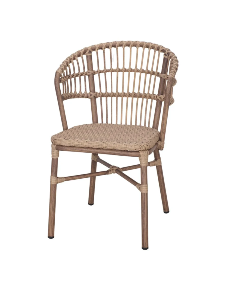 Silla SAVANA, Ratán Sintético / Metal Bambú. Vackart