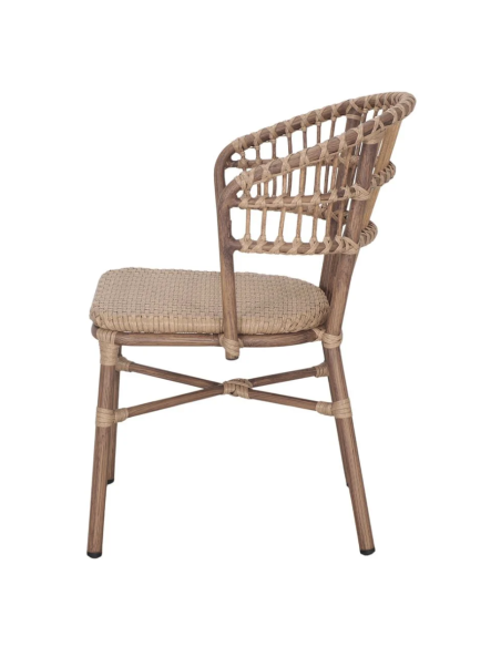 Silla SAVANA, Ratán Sintético / Metal Bambú