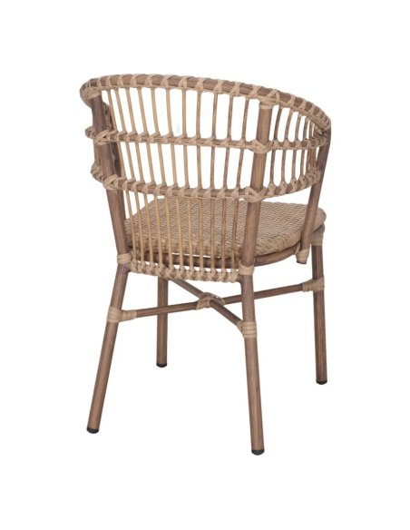 Silla SAVANA, Ratán Sintético / Metal Bambú
