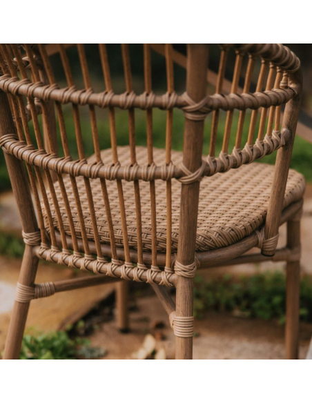 Silla SAVANA, Ratán Sintético / Metal Bambú. Vackart. Ambiente