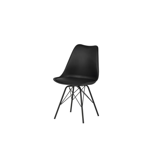 Silla KAREN, Plástico / Metal / Negro