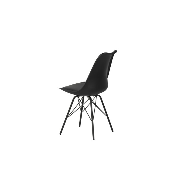Silla KAREN, Plástico / Metal / Negro