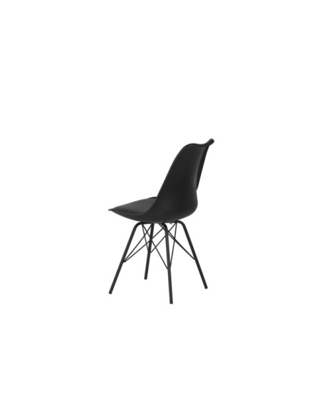 Silla KAREN, Plástico / Metal / Negro