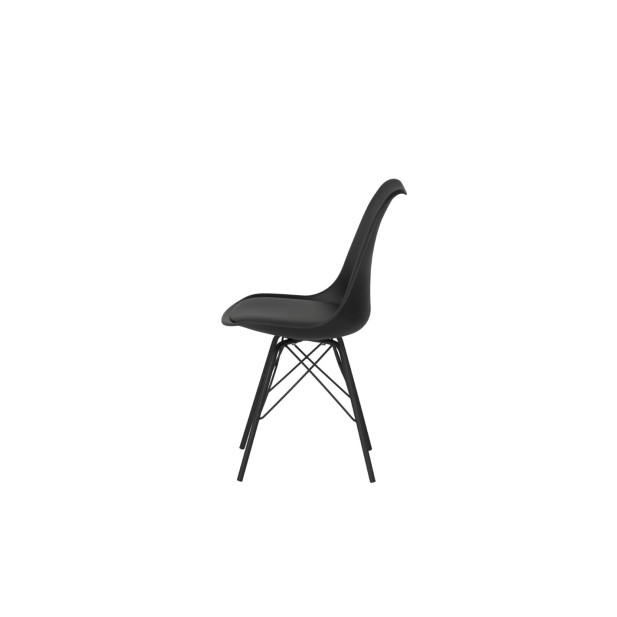 Silla KAREN, Plástico / Metal / Negro