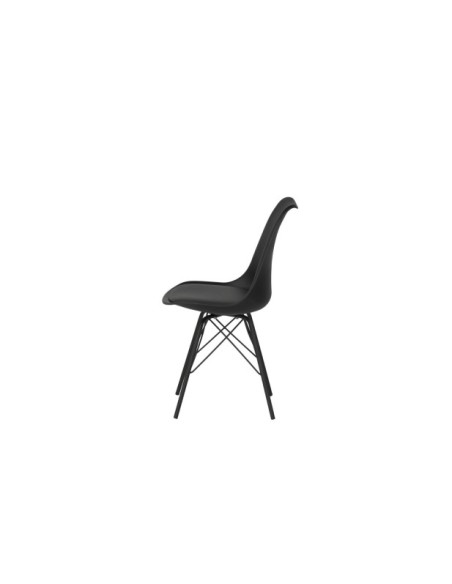 Silla KAREN, Plástico / Metal / Negro