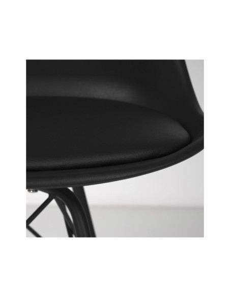 Silla KAREN, Plástico / Metal / Negro