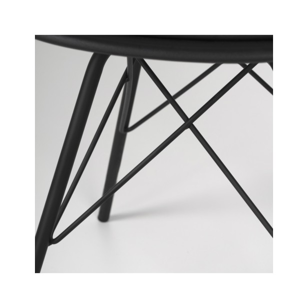 Silla KAREN, Plástico / Metal / Negro