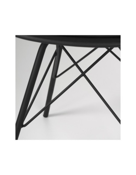 Silla KAREN, Plástico / Metal / Negro