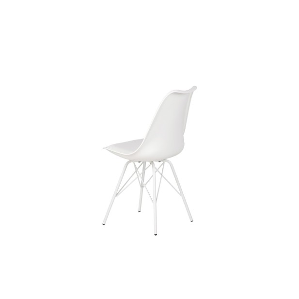 Silla KAREN, Plástico / Metal / Blanco