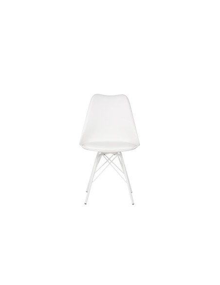 Silla KAREN, Plástico / Metal / Blanco