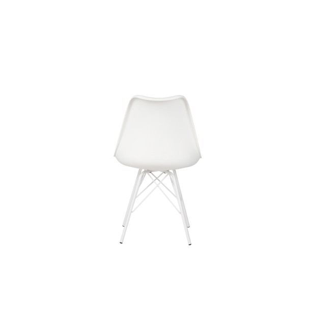 Silla KAREN, Plástico / Metal / Blanco