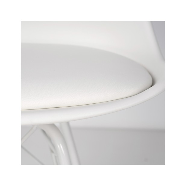 Silla KAREN, Plástico / Metal / Blanco