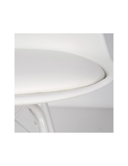 Silla KAREN, Plástico / Metal / Blanco