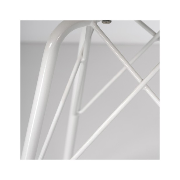 Silla KAREN, Plástico / Metal / Blanco