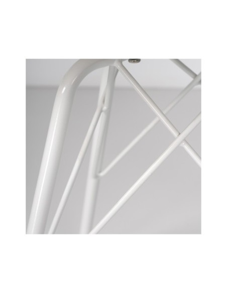 Silla KAREN, Plástico / Metal / Blanco