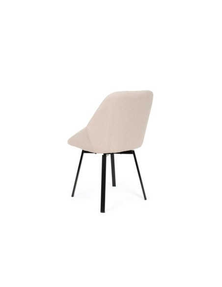 Silla SIGRID, Textil / Contrachapado / Metal / Beige