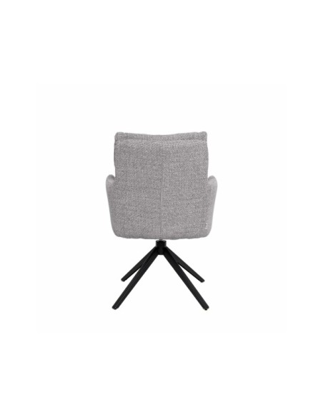 Silla Giratoria IVAR, Textil / Metal / Gris Claro