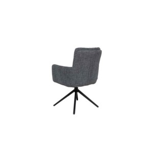 Silla Giratoria IVAR, Textil / Metal / Gris Oscuro 2