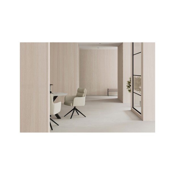 Silla Giratoria IVAR, Textil / Metal...