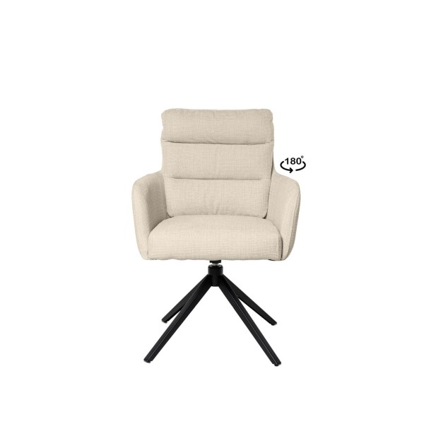 Silla Giratoria IVAR, Textil / Metal...