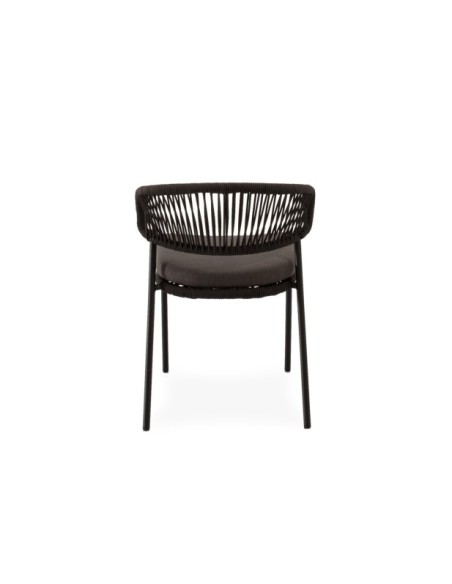 Silla Exterior THOR, Textil / Acero / Cuerda / Gris