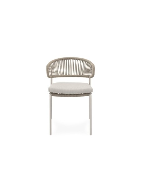 Silla Exterior THOR, Textil / Acero / Cuerda / Beige
