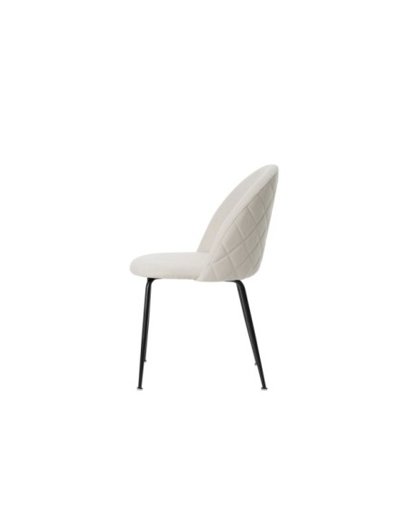 Silla LIV, Textil / Contrachapado / Metal / Beige