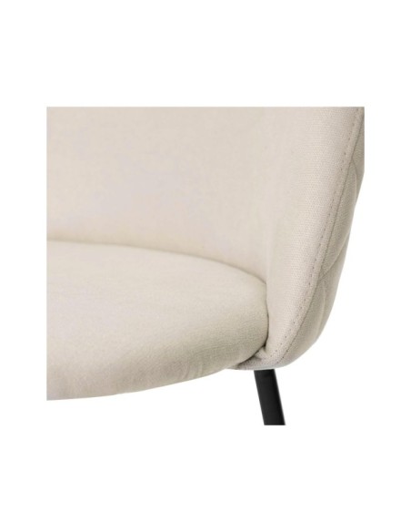 Silla LIV, Textil / Contrachapado / Metal / Beige