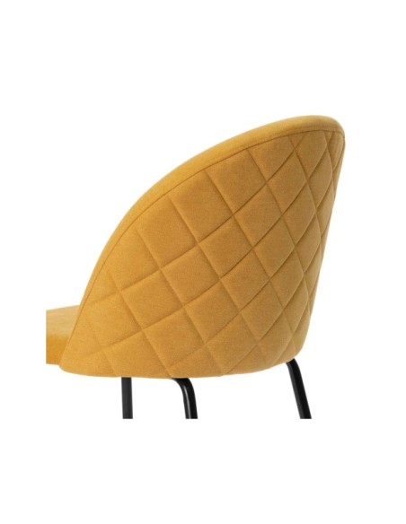 Silla LIV, Textil / Contrachapado / Metal / Mostaza