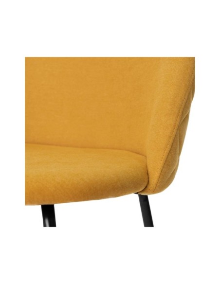 Silla LIV, Textil / Contrachapado / Metal / Mostaza