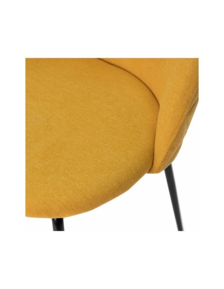 Silla LIV, Textil / Contrachapado / Metal / Mostaza