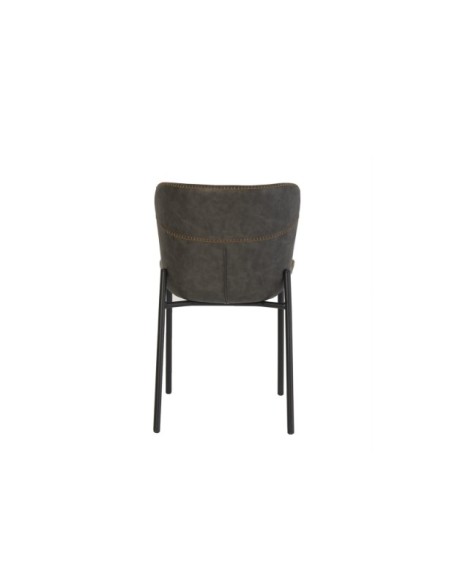 Silla LINNEA, Textil / Contrachapado / Metal / Gris