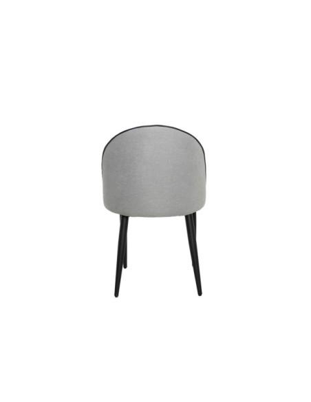 Silla HALLEY, Textil / Contrachapado / Metal / Gris Claro