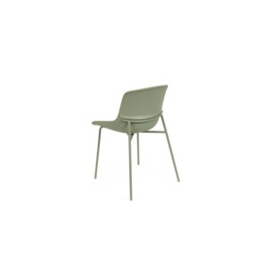 Silla AINA, Plástico / Metal / Verde 2