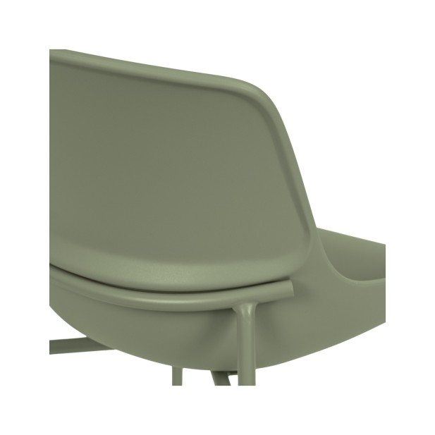 Silla AINA, Plástico / Metal / Verde