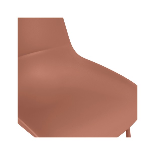 Silla AINA, Plástico / Metal / Terracota