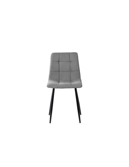Silla LILLE, Textil / Contrachapado / Metal / Gris Claro