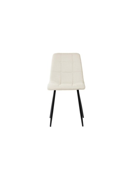 Silla LILLE, Textil / Contrachapado / Metal / Beige