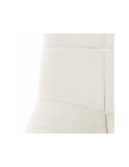 Silla LILLE, Textil / Contrachapado / Metal / Beige