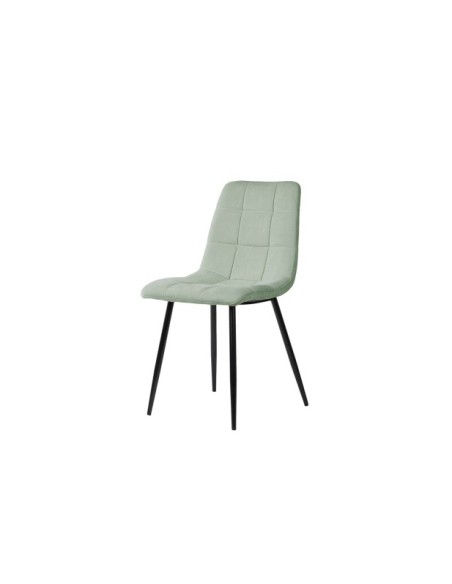 Silla LILLE, Textil / Contrachapado / Metal / Menta