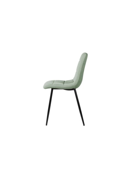 Silla LILLE, Textil / Contrachapado / Metal / Menta