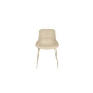 Silla AINA, Plástico / Metal / Beige