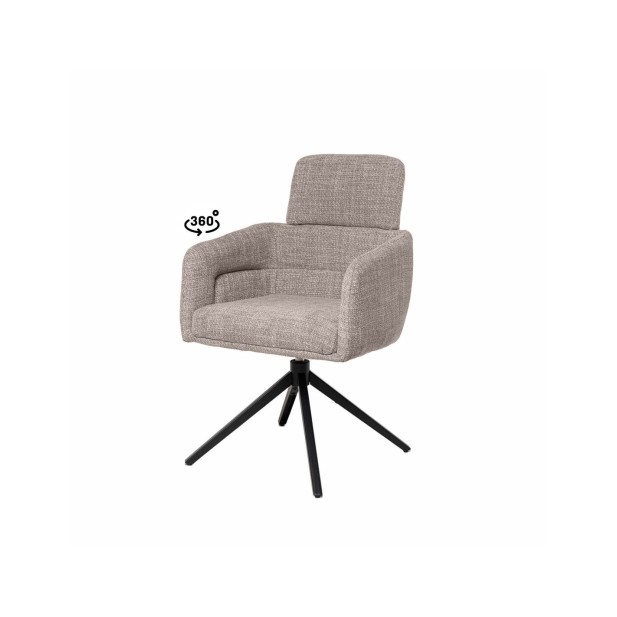 Silla Giratoria THORA, Textil / Metal...