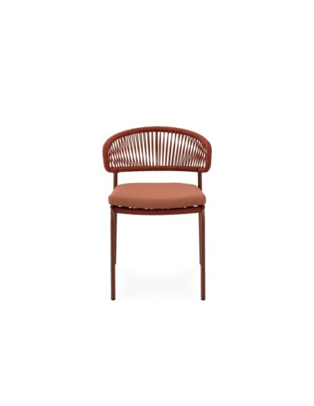 Silla Exterior THOR, Textil / Acero / Cuerda / Terracota
