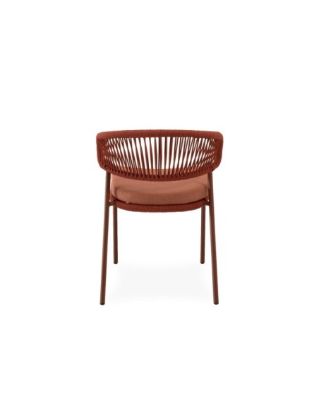 Silla Exterior THOR, Textil / Acero / Cuerda / Terracota