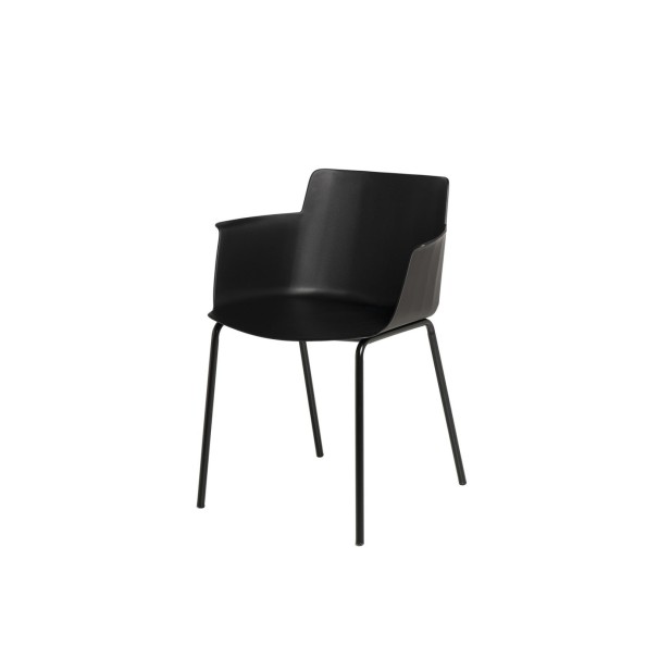 Silla STEFFEN, Plástico / Negro