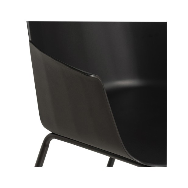 Silla STEFFEN, Plástico / Negro