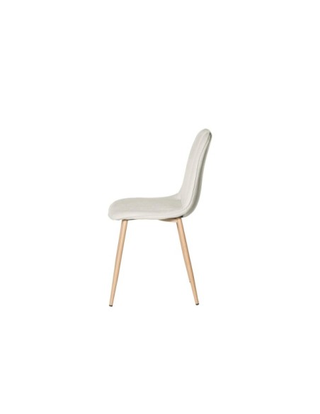 Silla BOE, Textil / Contrachapado / Madera / Beige