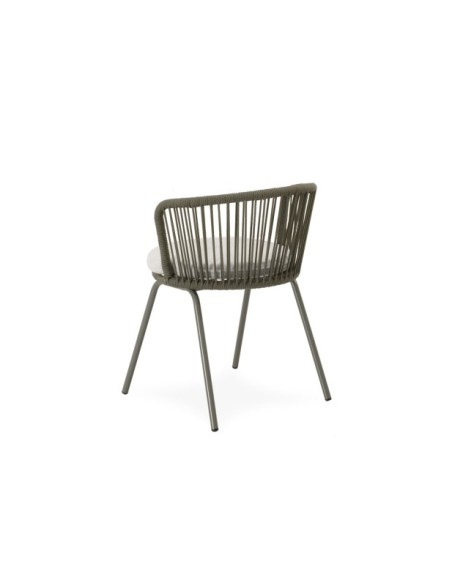 Silla Exterior URSA, Textil / Acero / Cuerda / Verde